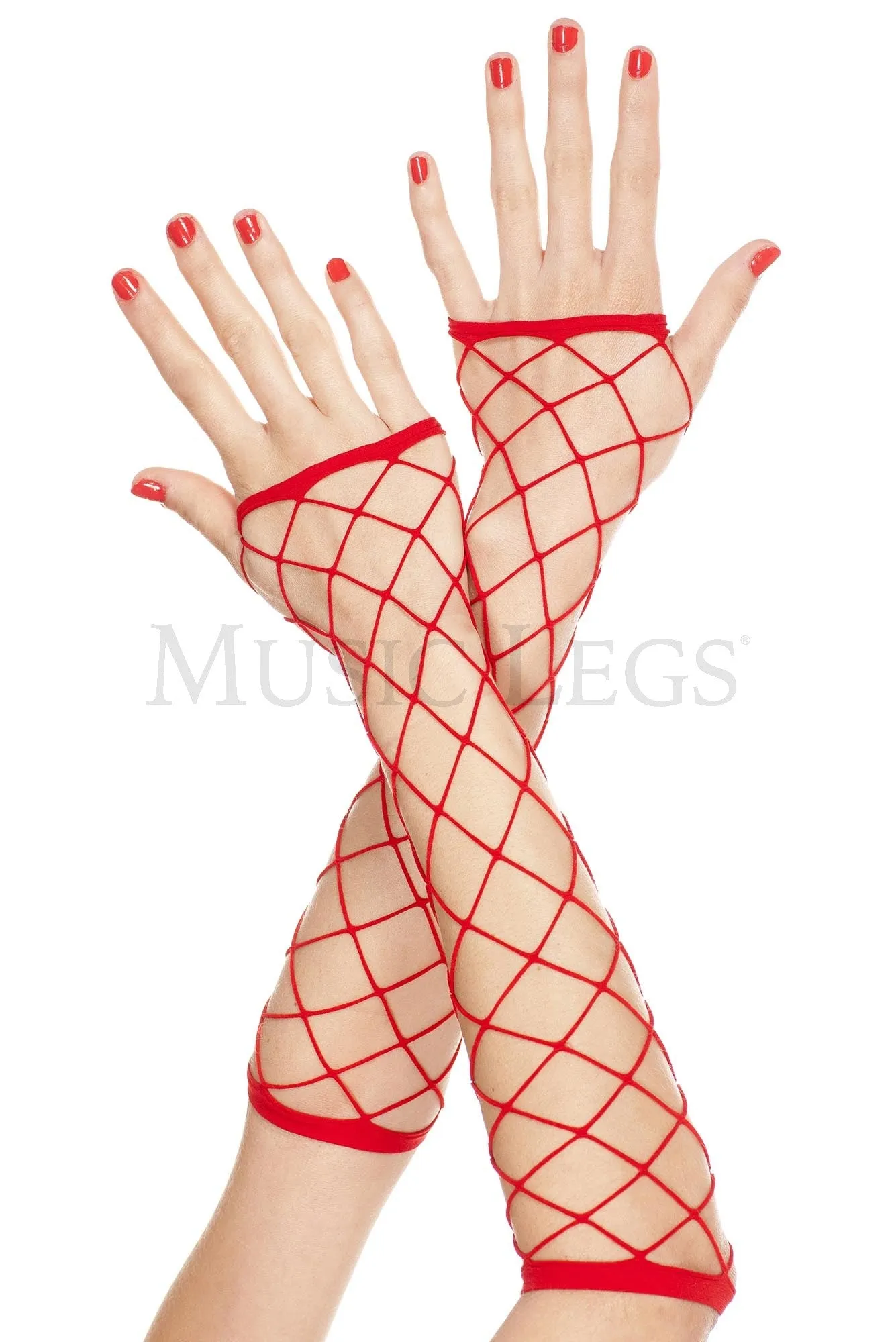 Music Legs Costumes Spandex Industrial Net Fingerless ML410