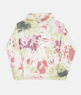 Nike Tie-Dye Pullover Hoodie - Dark Beetroot / White