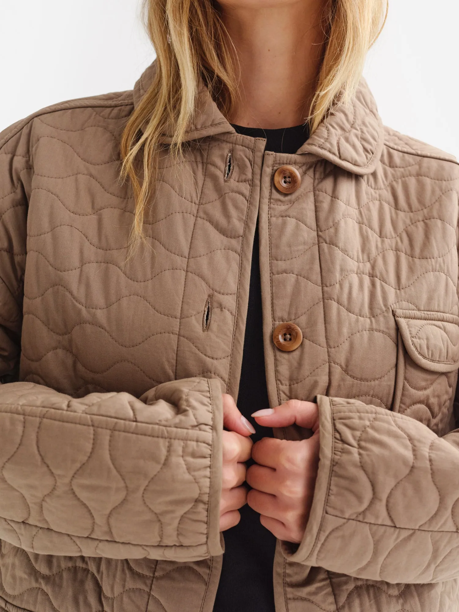 Organic Cotton Quilted Chore Jacket