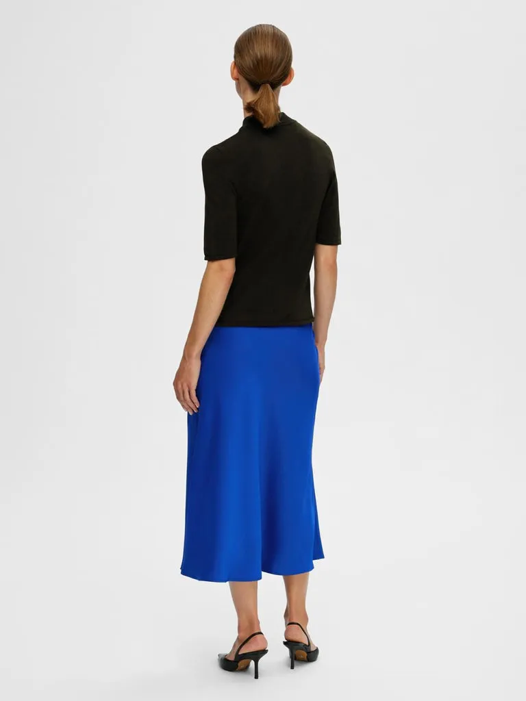 Selected Femme Lura Lurex Knit Tee in Black
