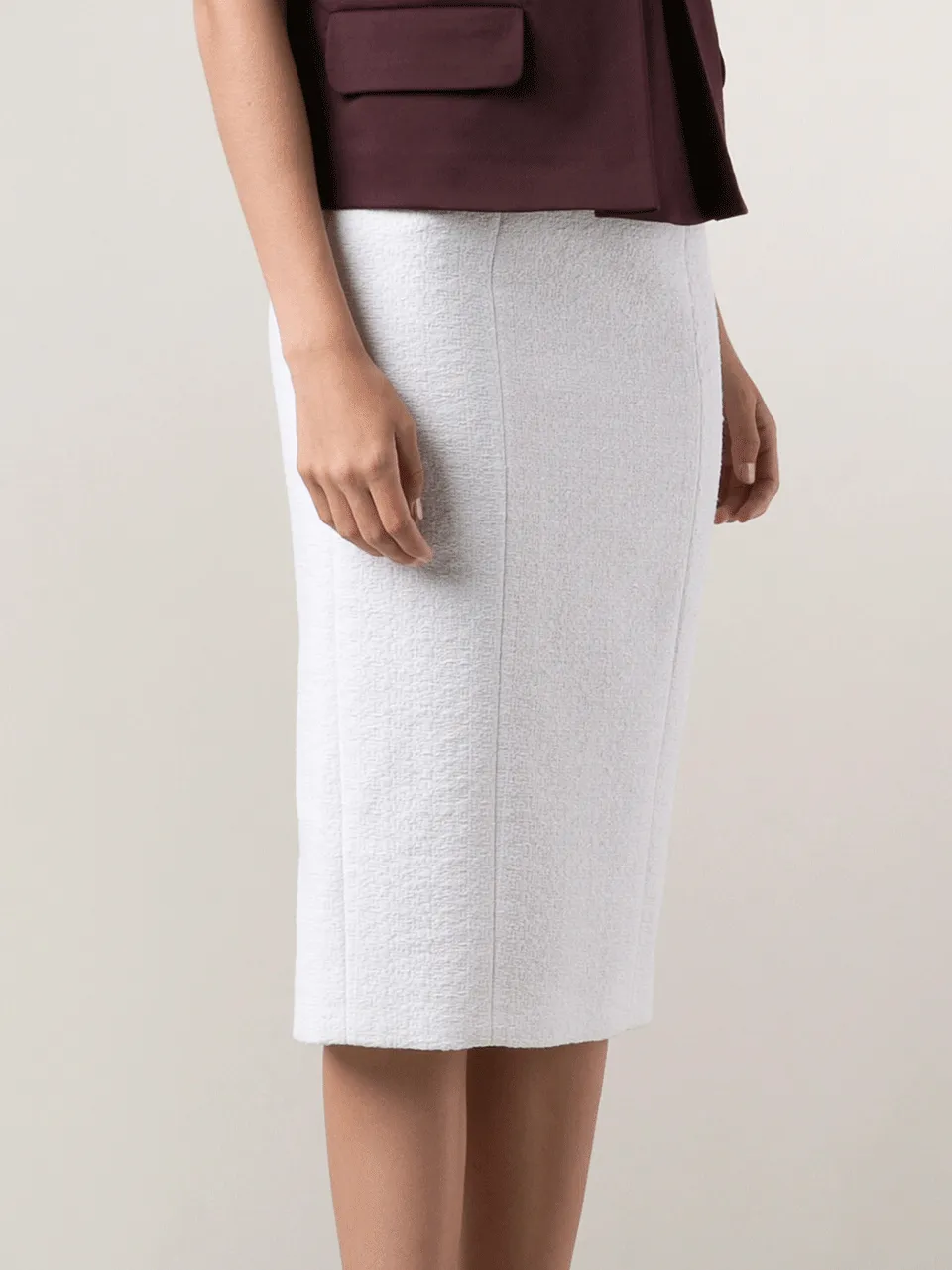Summer Tweed Pencil Skirt