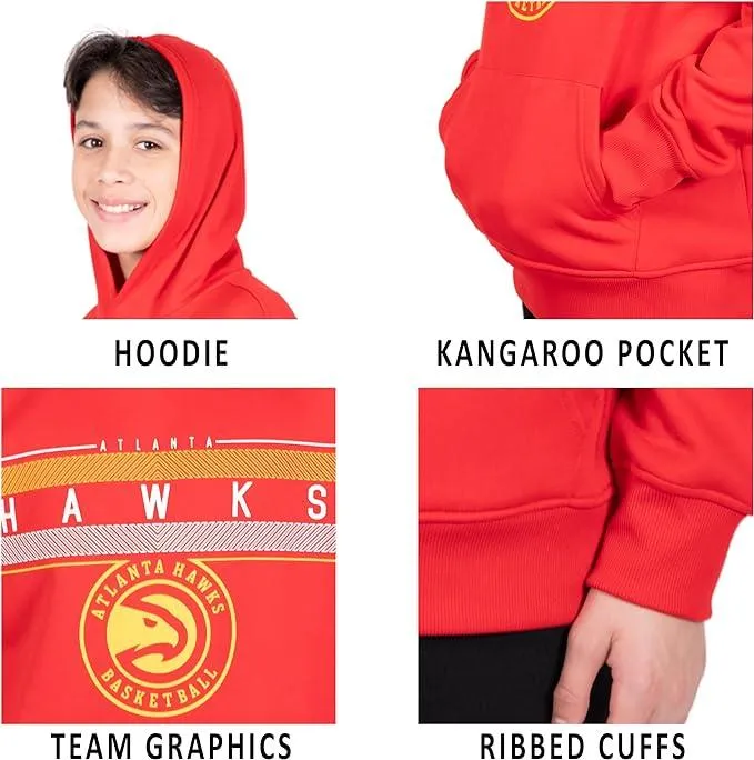 Ultra Game NBA Official Youth  Super Soft Showtime Pullover Hoodie Sweatshirt, Golden State Warriors, Team Color|Golden State Warriors