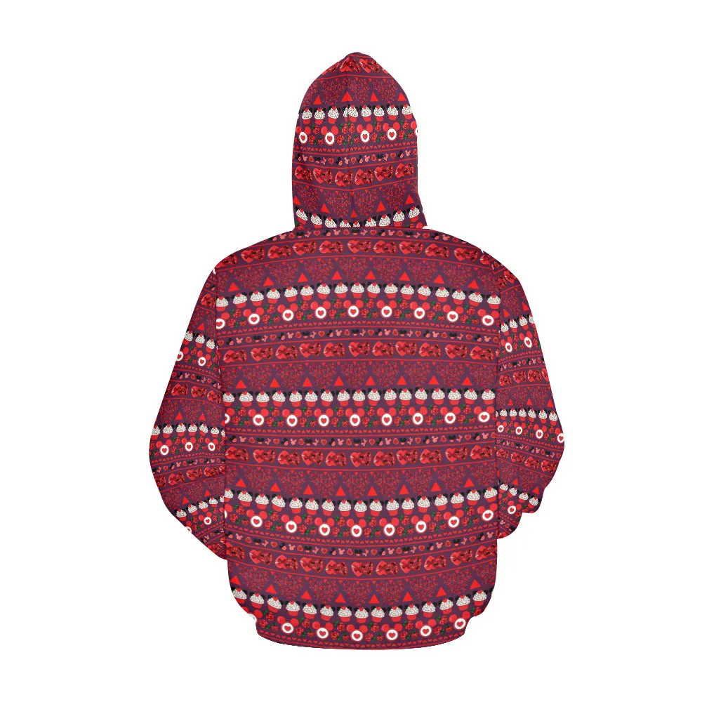 Valentines Day Line Hoodie for Women