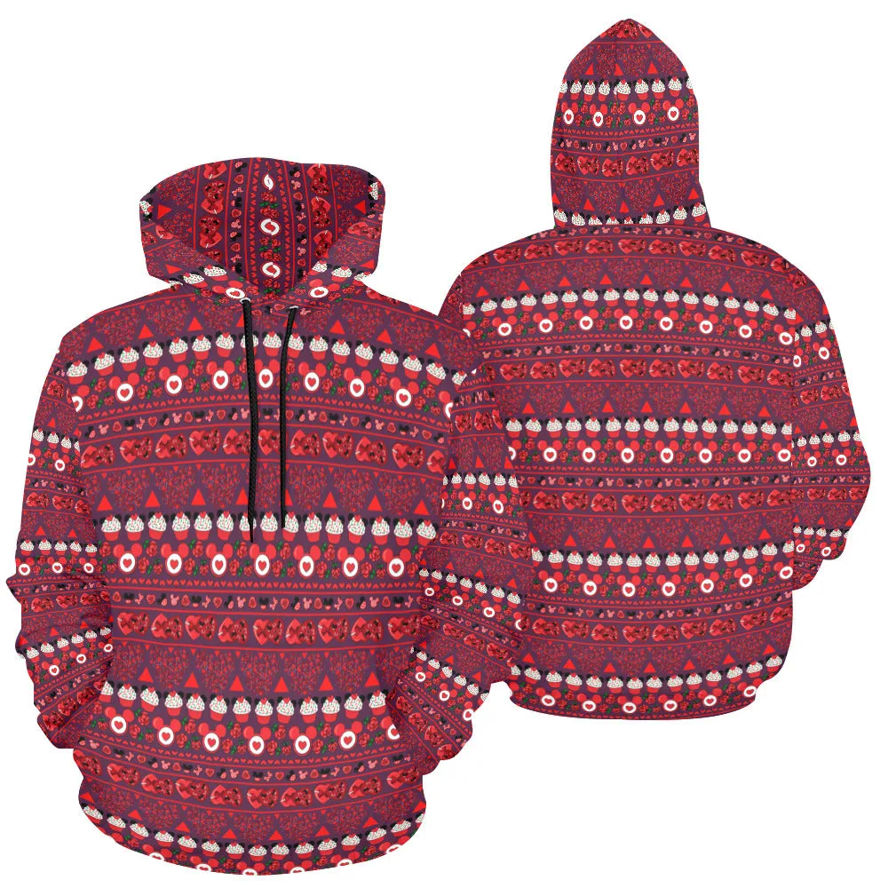 Valentines Day Line Hoodie for Women