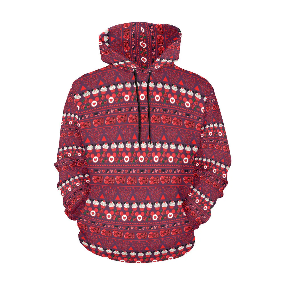 Valentines Day Line Hoodie for Women