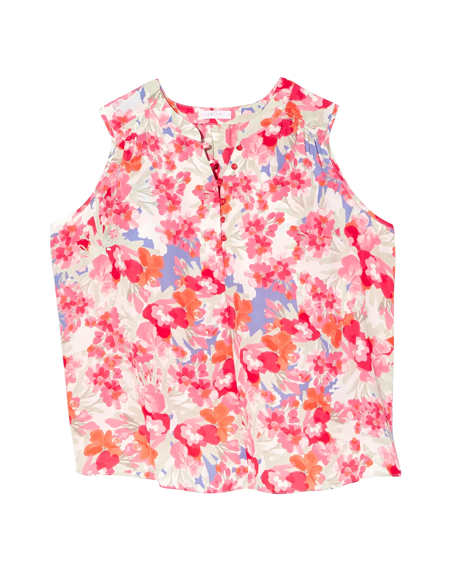 Verbena Button Blouse | Purple / Pink